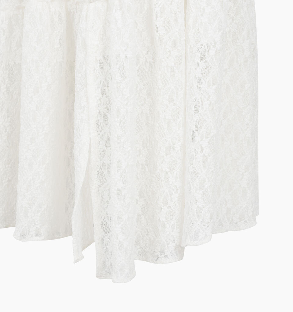 SKIRT - sisley k longuette skirts - Creamy White | Sisley K image number 4